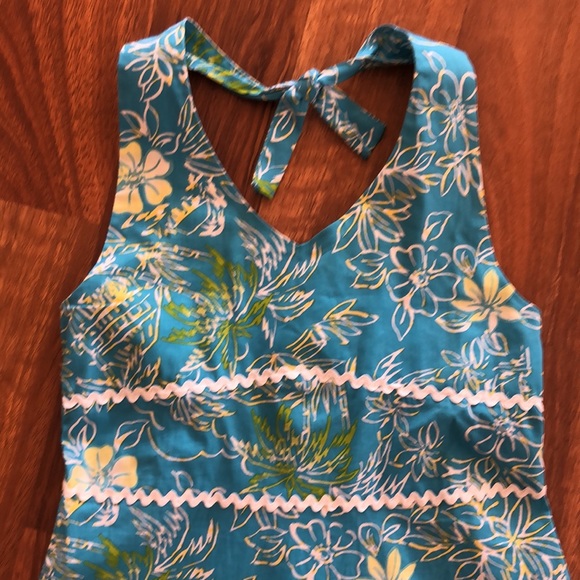 Girl’s halter summer dress (likes like a Lilly Pulitzer ) - Picture 2 of 4